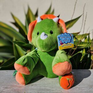 NEW 11" Dinosaur Plush Stuffed Animal Antimicrobial Music Musical Triceratops To